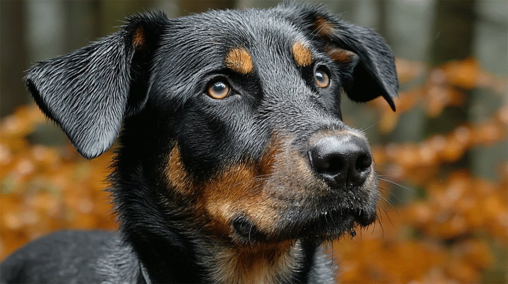 Beauceron bas rouge noir